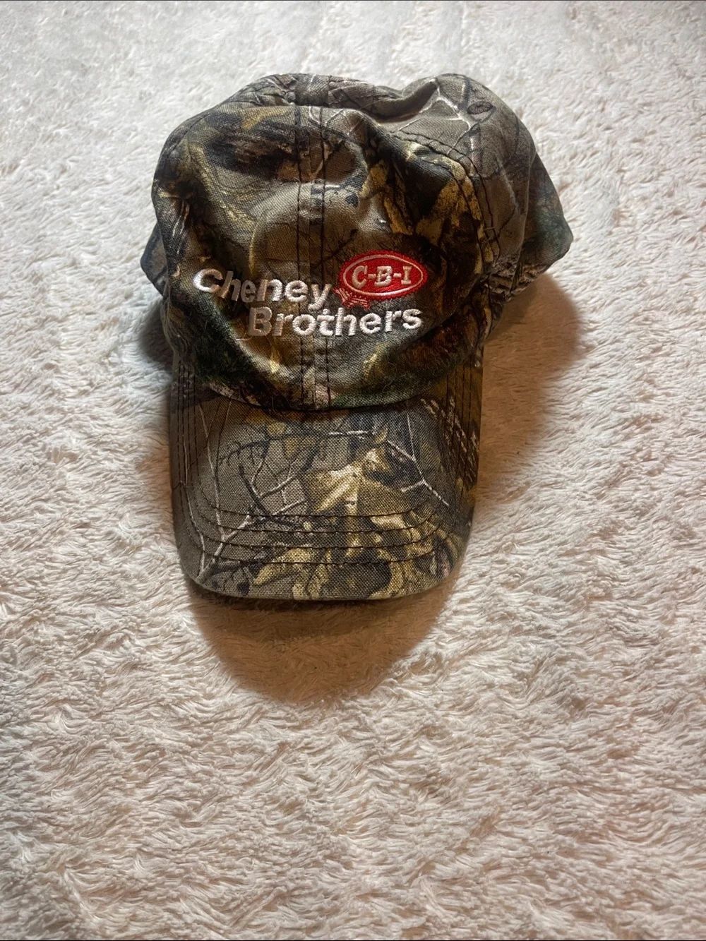 Cheney Brothers C-B-I Camouflage Baseball Cap - Green/Brown NEW